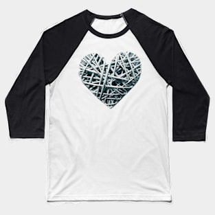 Heart dark grey Baseball T-Shirt